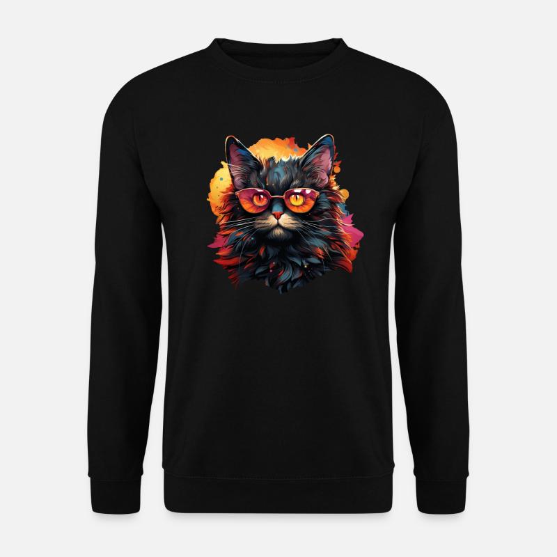 Chat - Sweat-shirt Unisexe - noir