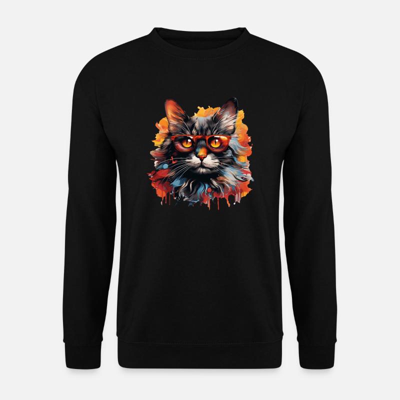 Chat - Sweat-shirt Unisexe - noir