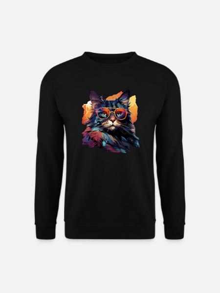 Cat - Unisex Sweatshirt - black
