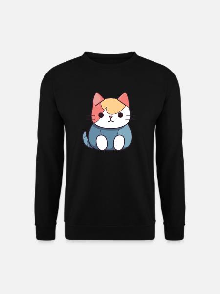 Cat - Kawaii Style - Unisex Sweatshirt - black