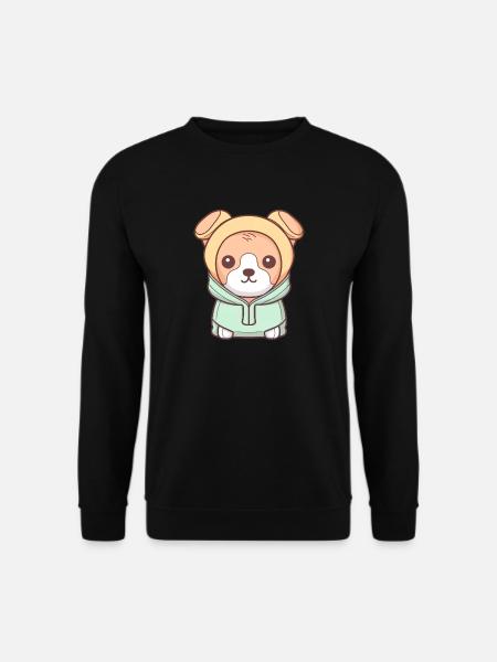 Dog - Kawaii Style - Unisex Sweatshirt - black
