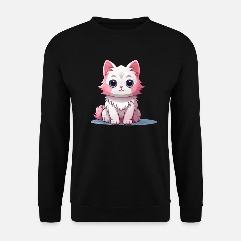 Katze - Kawaii Style - Unisex Pullover - Schwarz