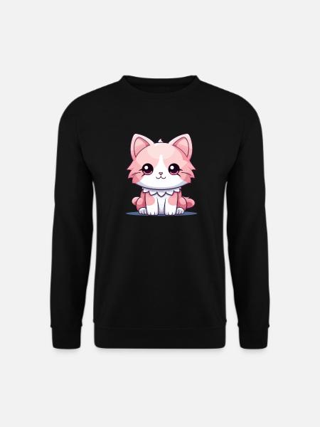 Cat - Kawaii Style - Unisex Sweatshirt - black