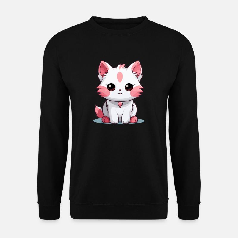 Cat - Kawaii Style - Unisex Sweatshirt - black