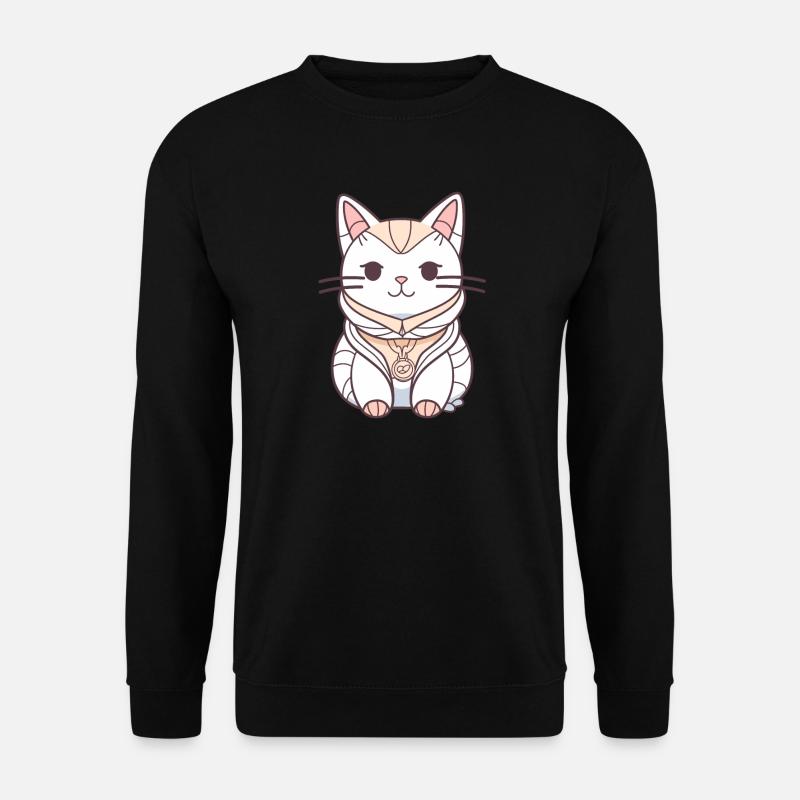 Katze - Kawaii Style - Unisex Pullover - Schwarz