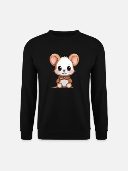 Mouse - Kawaii Style - Unisex Sweatshirt - black