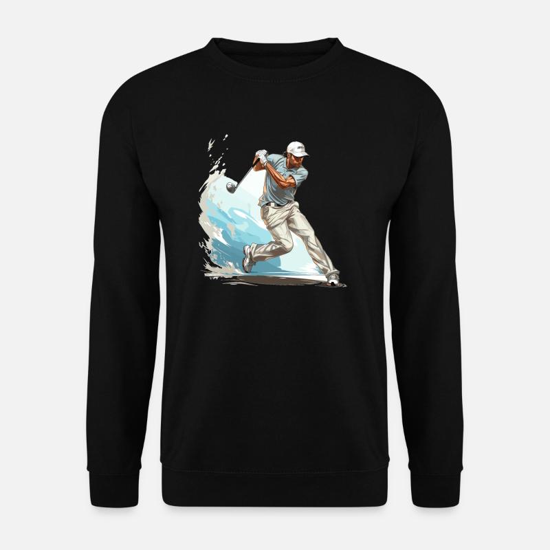 Golf Player - Illustration - Unisex Sweatshirt - black