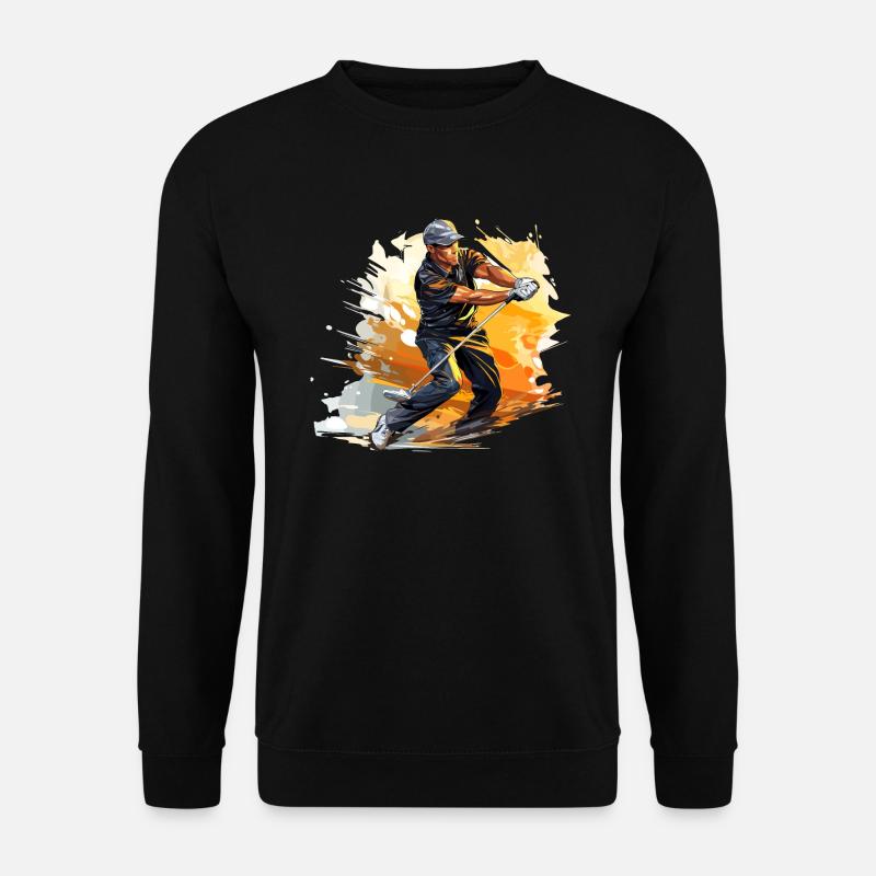 Golf Player - Illustration - Unisex Sweatshirt - black