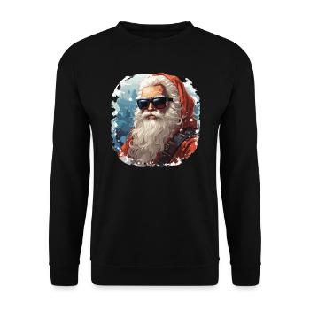 Santa Claus - illustration - Unisex Sweatshirt - black - Front - Alina (178cm) & Michal (187cm)