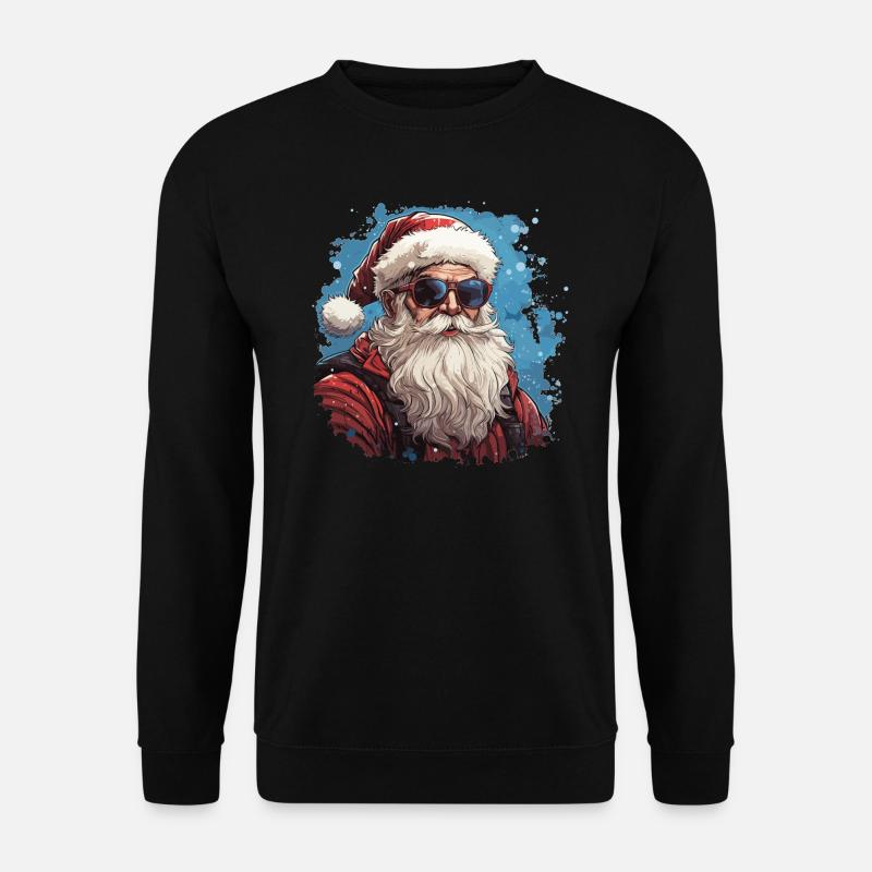 Santa Claus - illustration - Unisex Sweatshirt - black