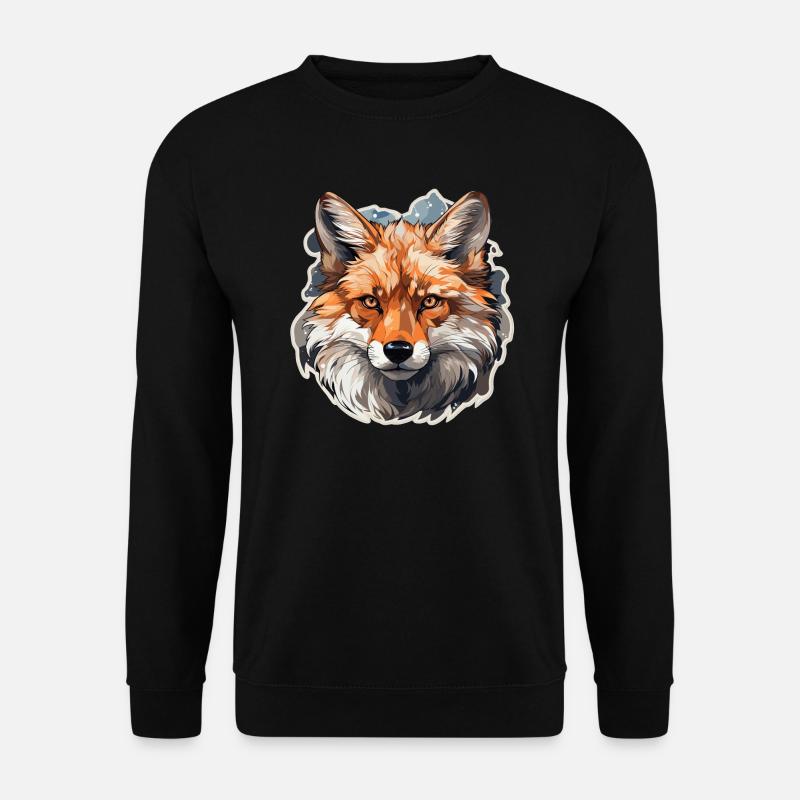 Renard - illustration - Sweat-shirt Unisexe - noir