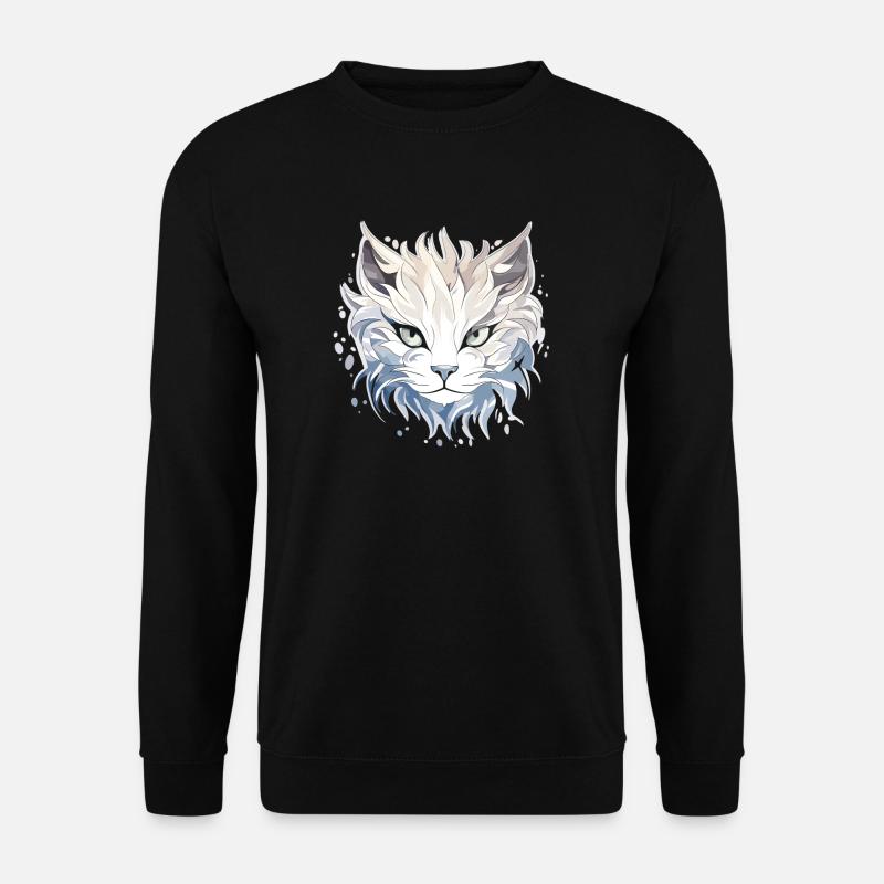 Chat - illustration - Sweat-shirt Unisexe - noir
