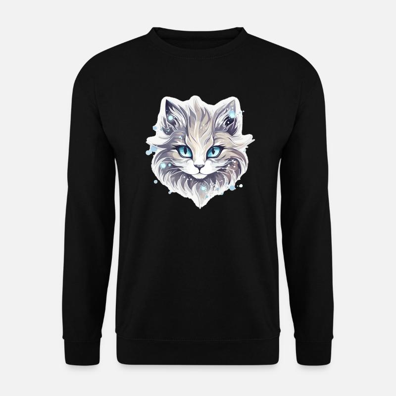 Chat - illustration - Sweat-shirt Unisexe - noir