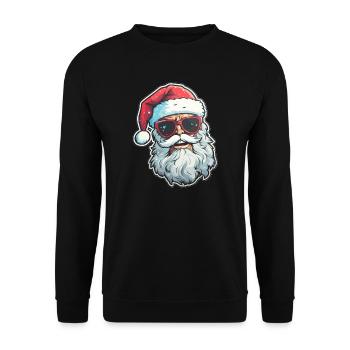 Santa Claus - illustration - Unisex Sweatshirt - black - Front - Alina (178cm) & Michal (187cm)