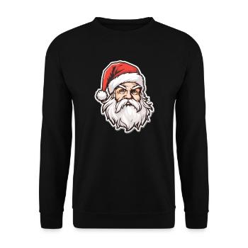 Santa Claus - illustration - Unisex Sweatshirt - black - Front - Alina (178cm) & Michal (187cm)
