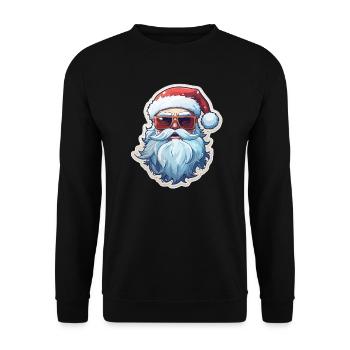 Santa Claus - illustration - Unisex Sweatshirt - black - Front - Alina (178cm) & Michal (187cm)