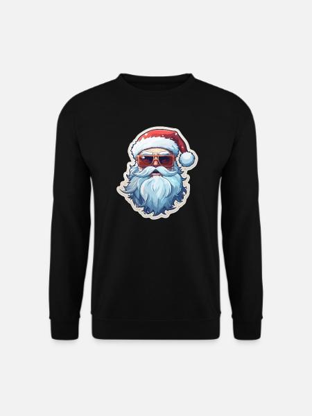 Santa Claus - illustration - Unisex Sweatshirt - black