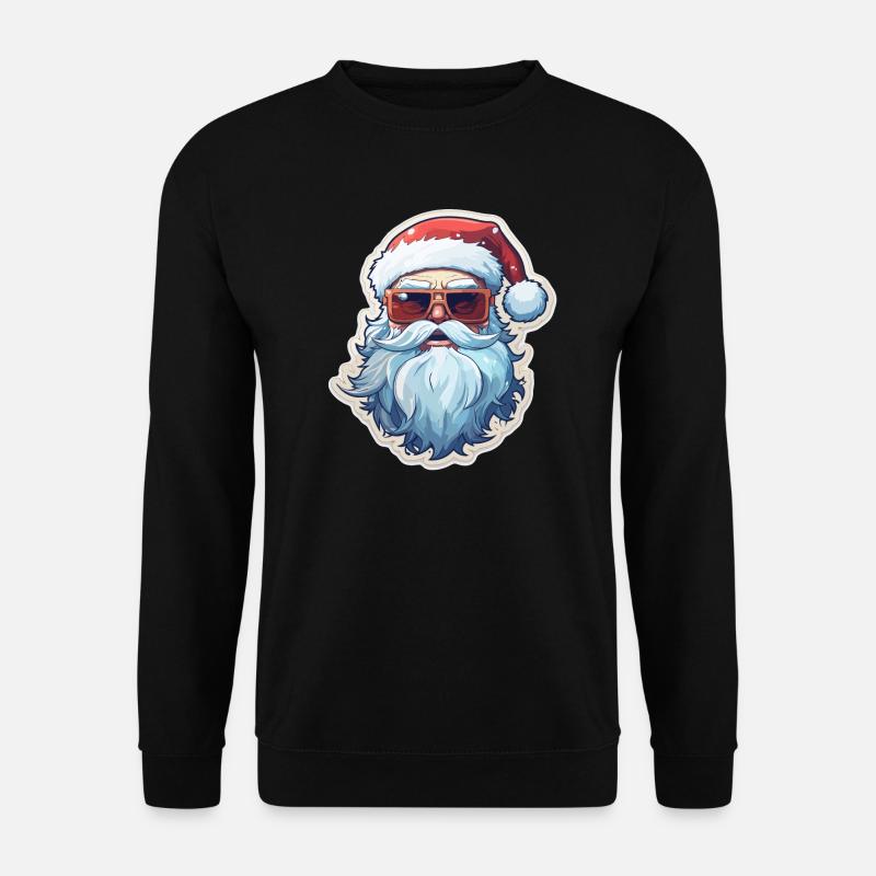 Santa Claus - illustration - Unisex Sweatshirt - black