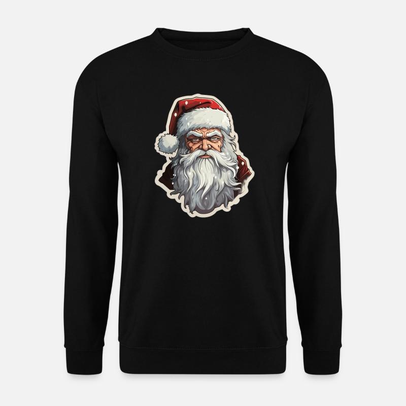Santa Claus - illustration - Unisex Sweatshirt - black