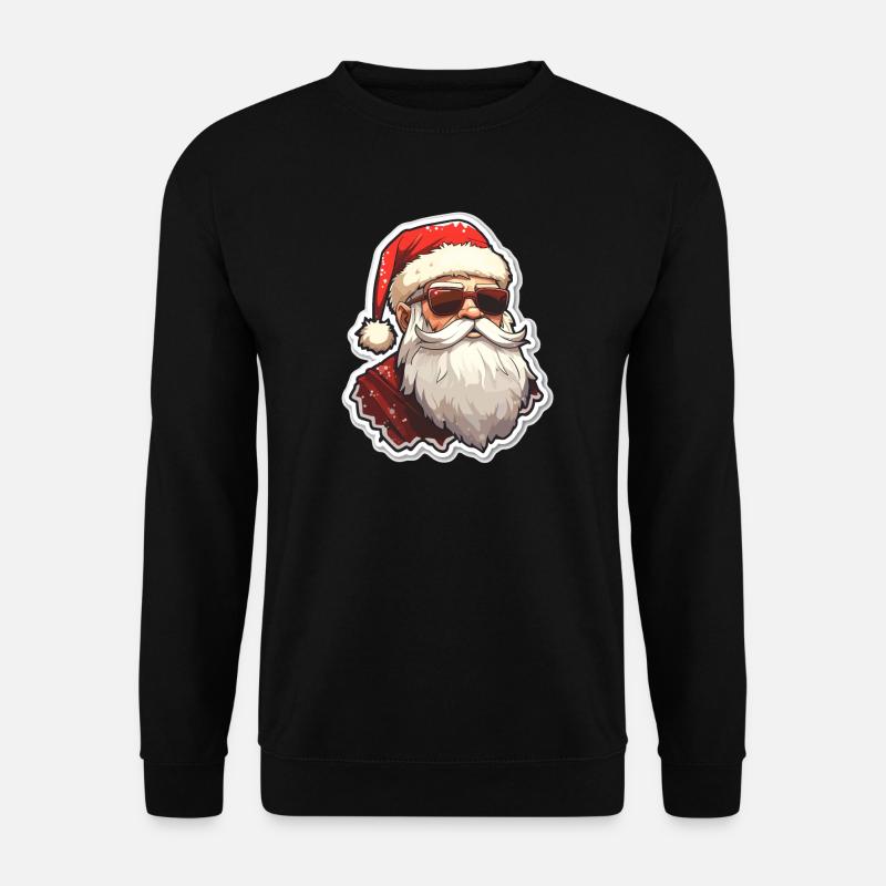 Weihnachtsmann - Illustration - Unisex Pullover - Schwarz