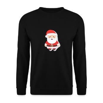 Santa Claus - illustration - Unisex Sweatshirt - black - Front - Alina (178cm) & Michal (187cm)