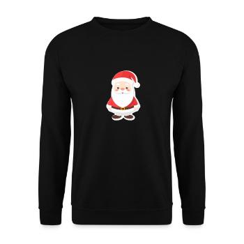 Santa Claus - illustration - Unisex Sweatshirt - black - Front - Alina (178cm) & Michal (187cm)