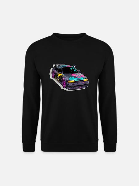 Car - Illustration - Unisex Sweatshirt - black