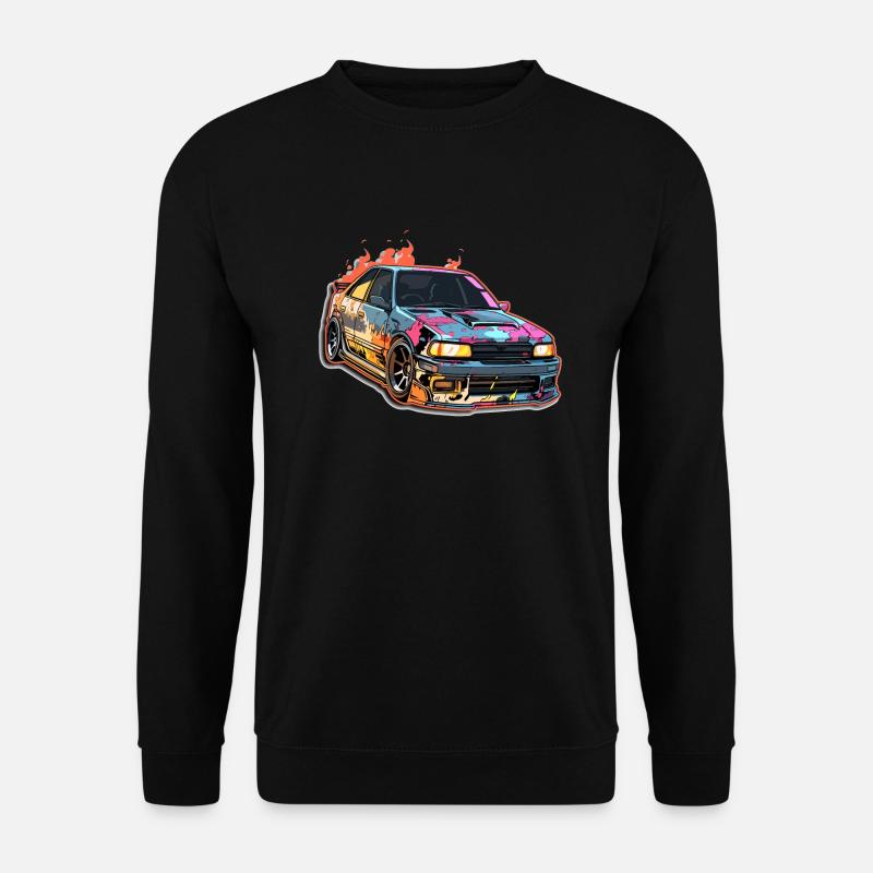 Car - Illustration - Unisex Sweatshirt - black