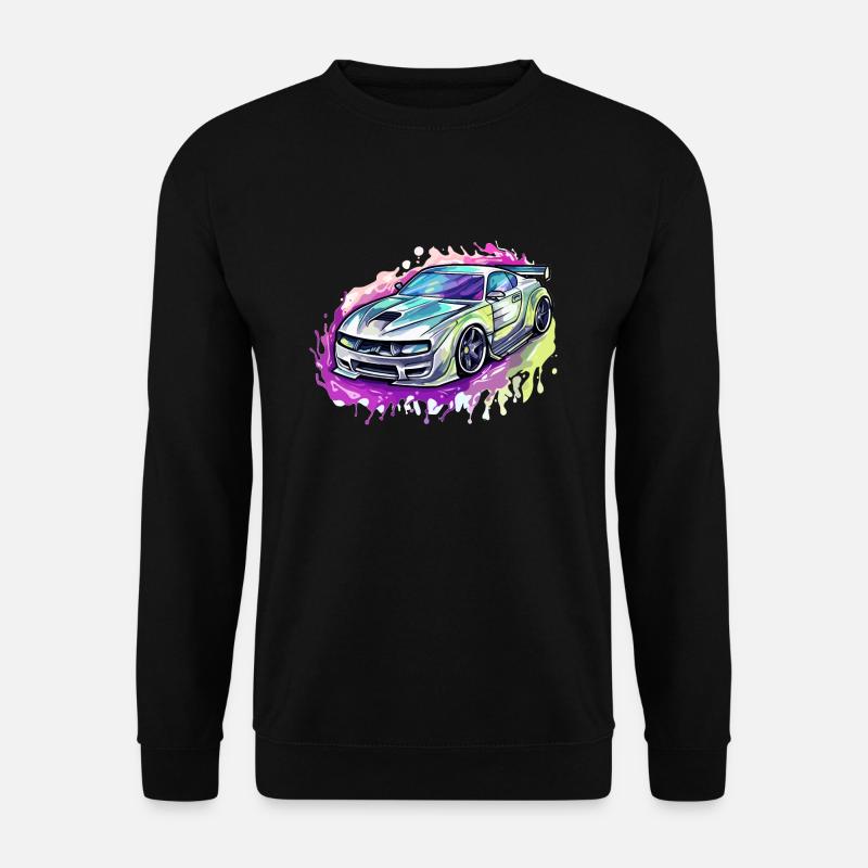 Car - Illustration - Unisex Sweatshirt - black