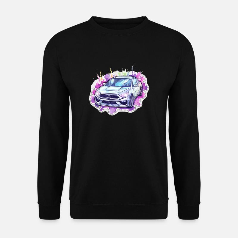 Car - Illustration - Unisex Sweatshirt - black