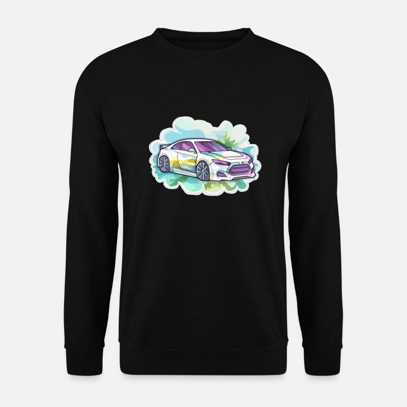 Car - Illustration - Unisex Sweatshirt - black