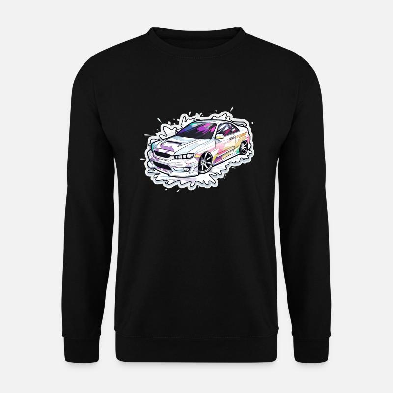 Voiture - Illustration - Sweat-shirt Unisexe - noir