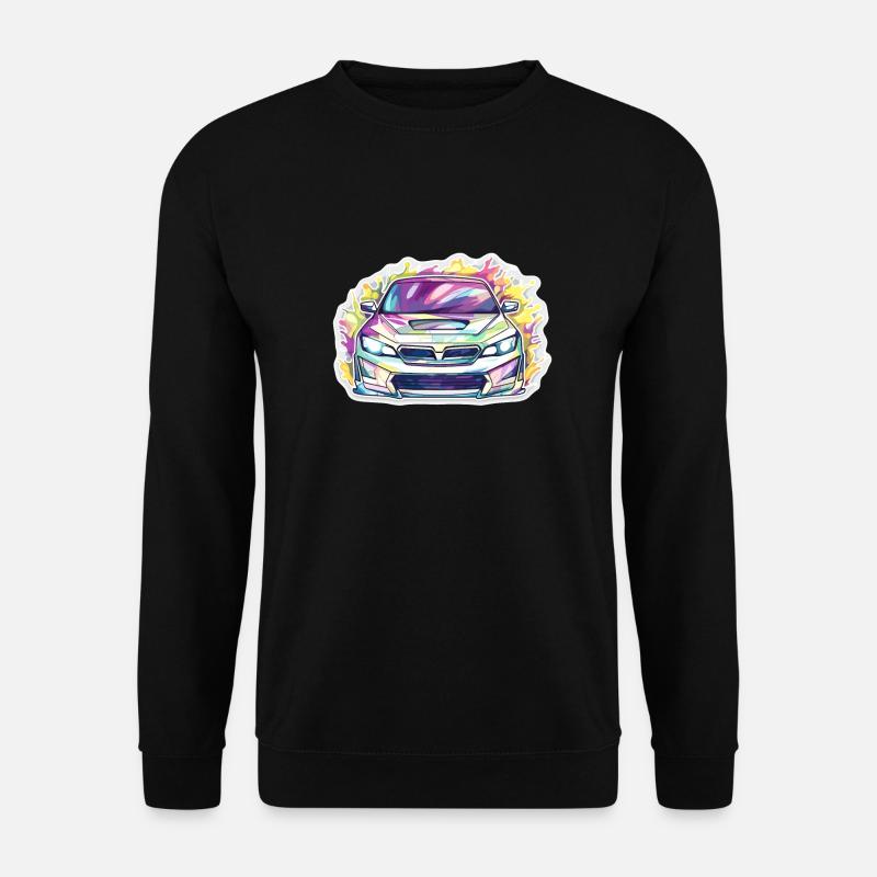 Voiture - Illustration - Sweat-shirt Unisexe - noir