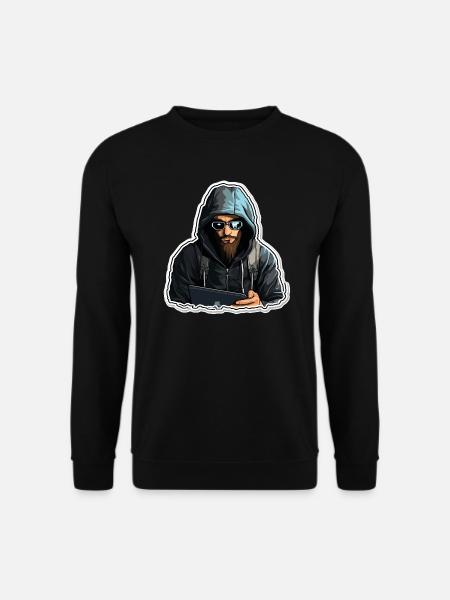 Ethical Hacker - Illustration - Unisex Sweatshirt - black