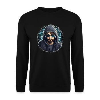 Ethical Hacker - Illustration - Unisex Sweatshirt - black - Front - Alina (178cm) & Michal (187cm)