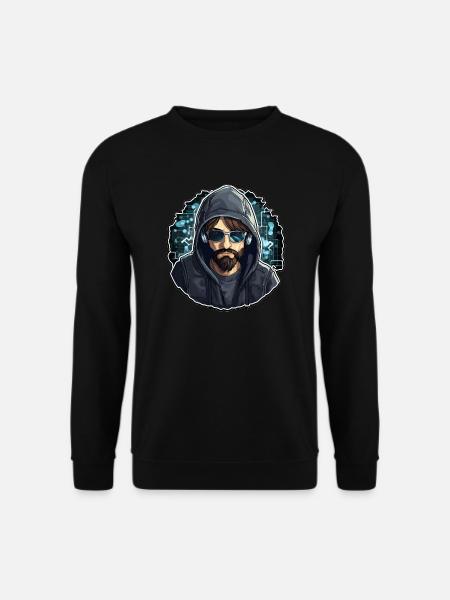Ethical Hacker - Illustration - Unisex Sweatshirt - black
