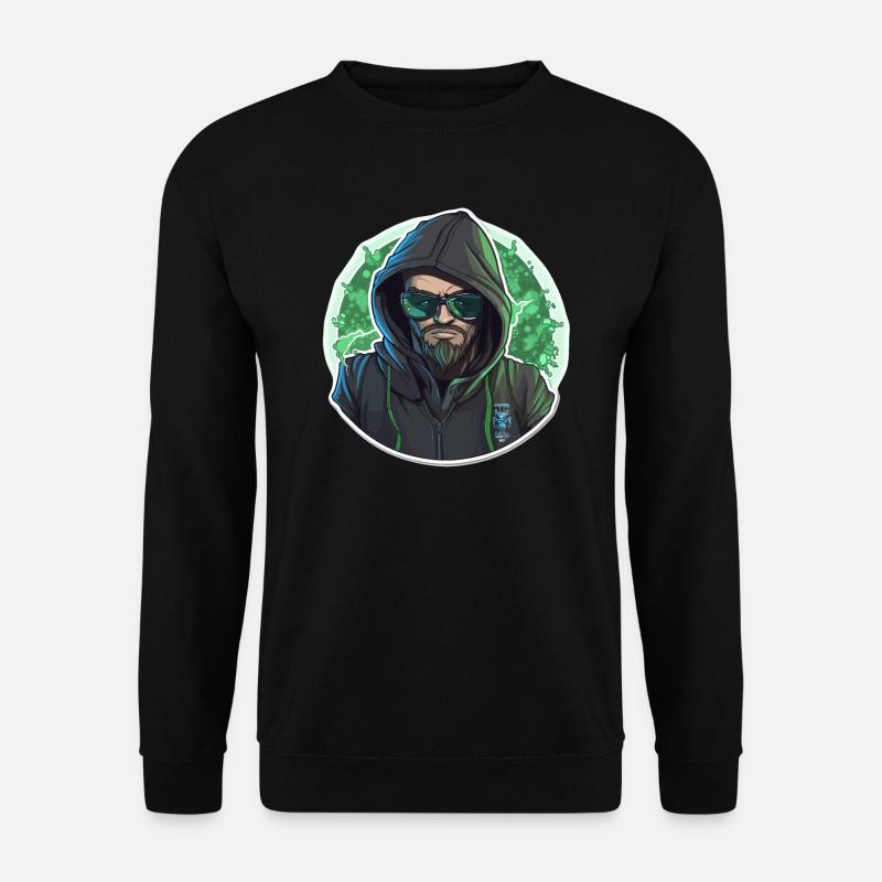 Ethical Hacker - Illustration - Unisex Pullover - Schwarz
