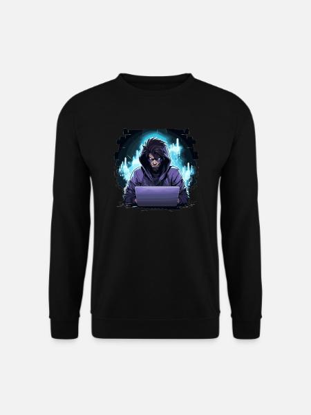 Ethical Hacker - Illustration - Unisex Sweatshirt - black