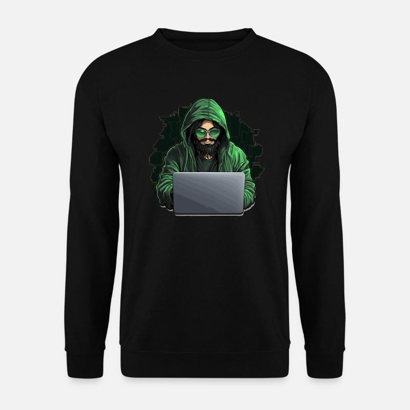 Ethical Hacker - Illustration - Unisex Pullover - Schwarz