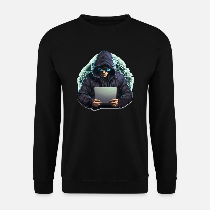Hacker éthique - Illustration - Sweat-shirt Unisexe - noir