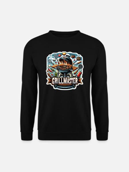GrillMaster - Illustration de gril - Sweat-shirt Unisexe - noir