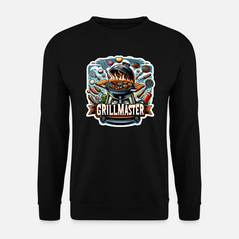 GrillMaster - Grill Illustration - Unisex Pullover - Schwarz