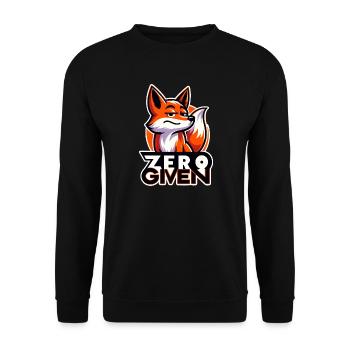 Zero Given - Fox Illustration - Unisex Sweatshirt - black - Front - Alina (178cm) & Michal (187cm)