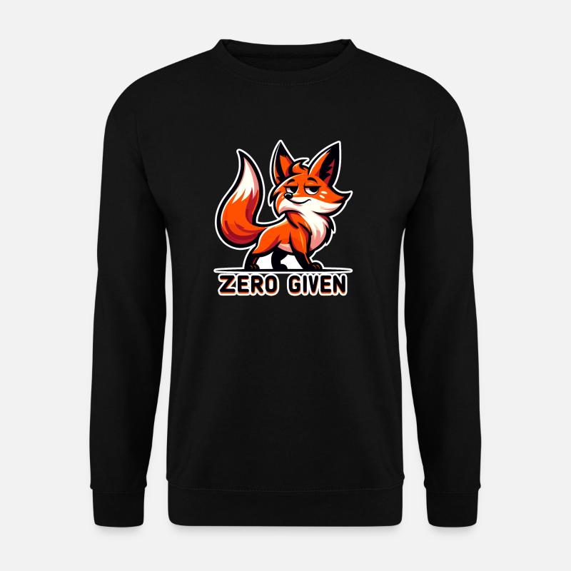 Zero Given - Fox Illustration - Unisex Sweatshirt - black