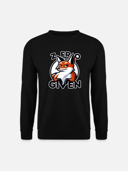 Zero Given - Fuchs Illustration - Unisex Pullover - Schwarz