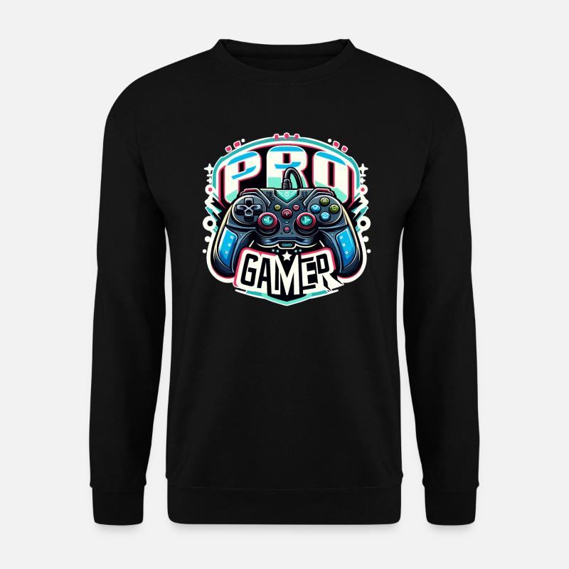 Pro Gamer - Controller Illustration - Unisex Pullover - Schwarz