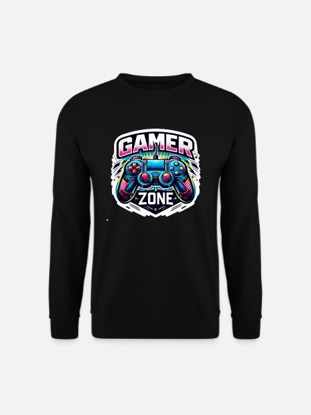 Gamer Zone - Controller Illustration - Unisex Sweatshirt - black
