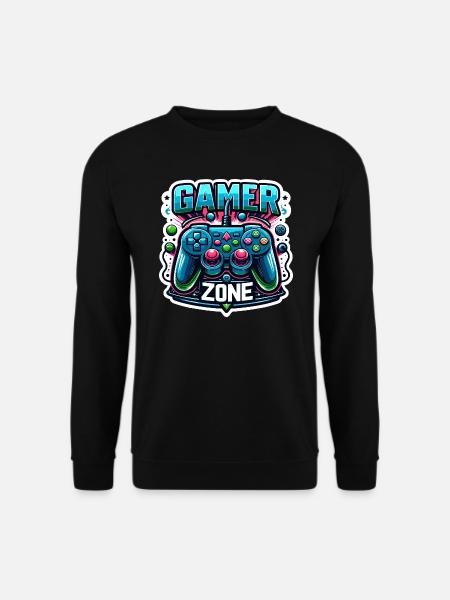 Gamer Zone - Controller Illustration - Unisex Pullover - Schwarz