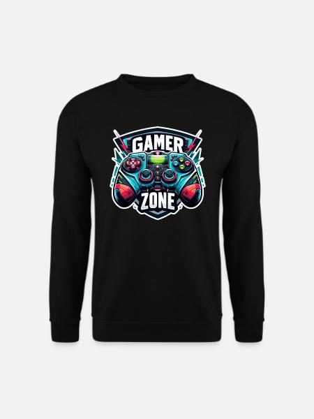 Gamer Zone - Controller Illustration - Unisex Pullover - Schwarz