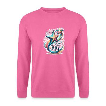 Rêvez grand - Illustration d’étoile filante - Sweat-shirt Unisexe - rose - Devant